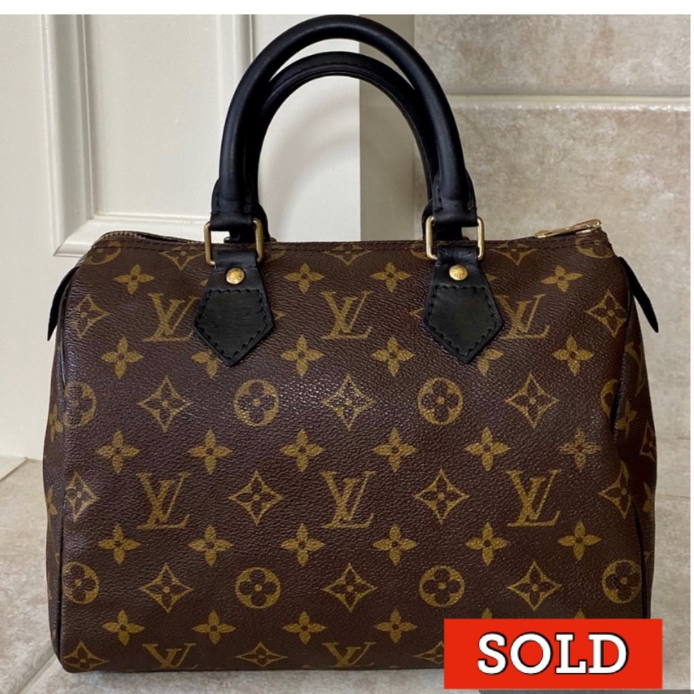 Louis Vuitton Monogram Speedy 25 Noir